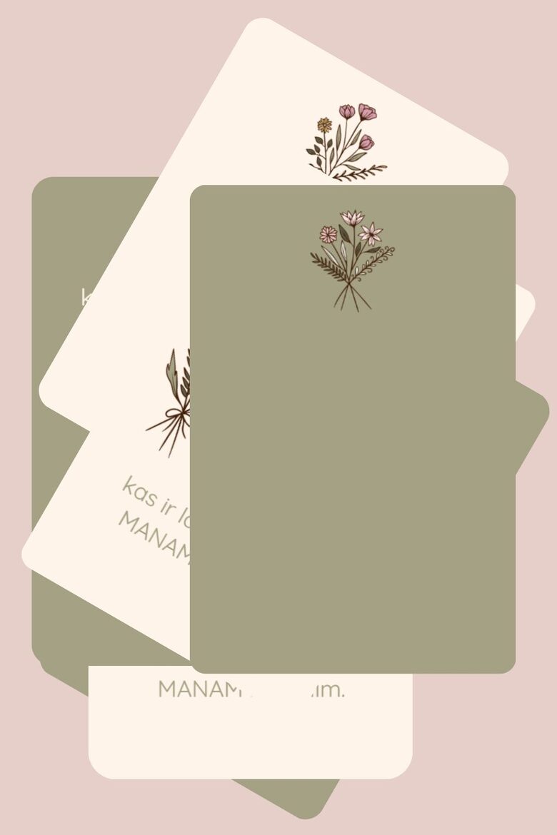 40 Gaidību un dzemdību afirmāciju kartītes (sūtīšana Latvijas teritorijā iekļauta cenā)